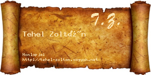 Tehel Zoltán névjegykártya